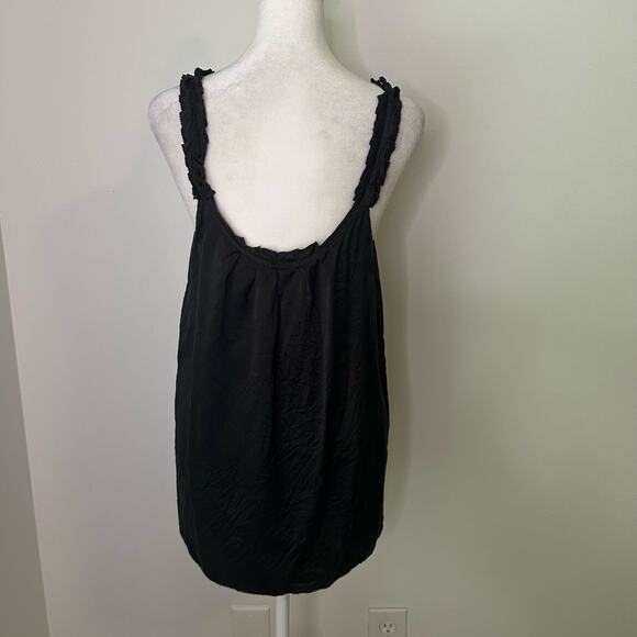 7 For All Mankind black silk tank top size M - Picture 4 of 14